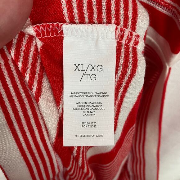 CAbi Red&White Stripe Leisure Playsuit Romper Sz.XL - Picture 14 of 16